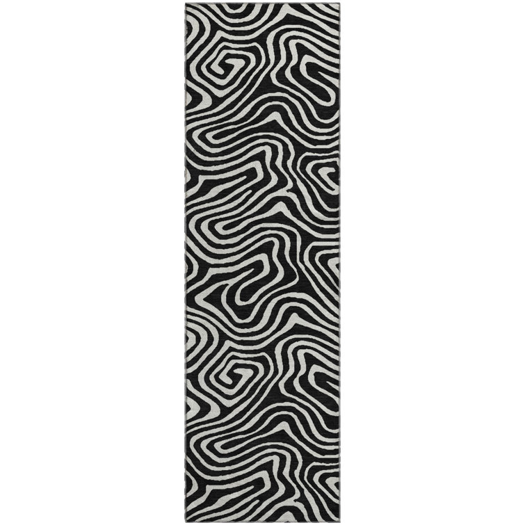 Premium Machine Washable Colmenero AMF1020 Swirls Rug