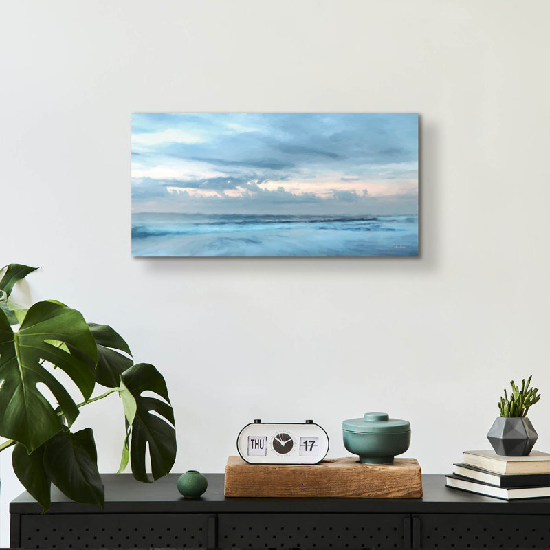 «Dewey Beach Abstract» par Lori Deiter, acrylique, H 12 po x l 24 po