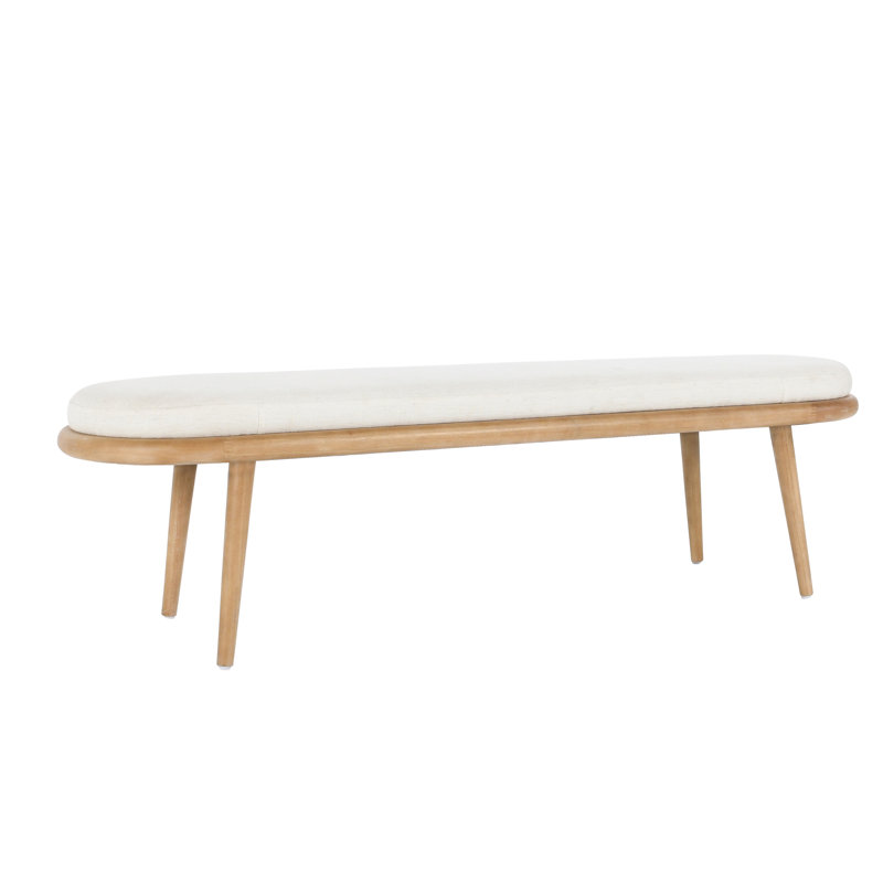 Echo Upholstered Bench, Ivory