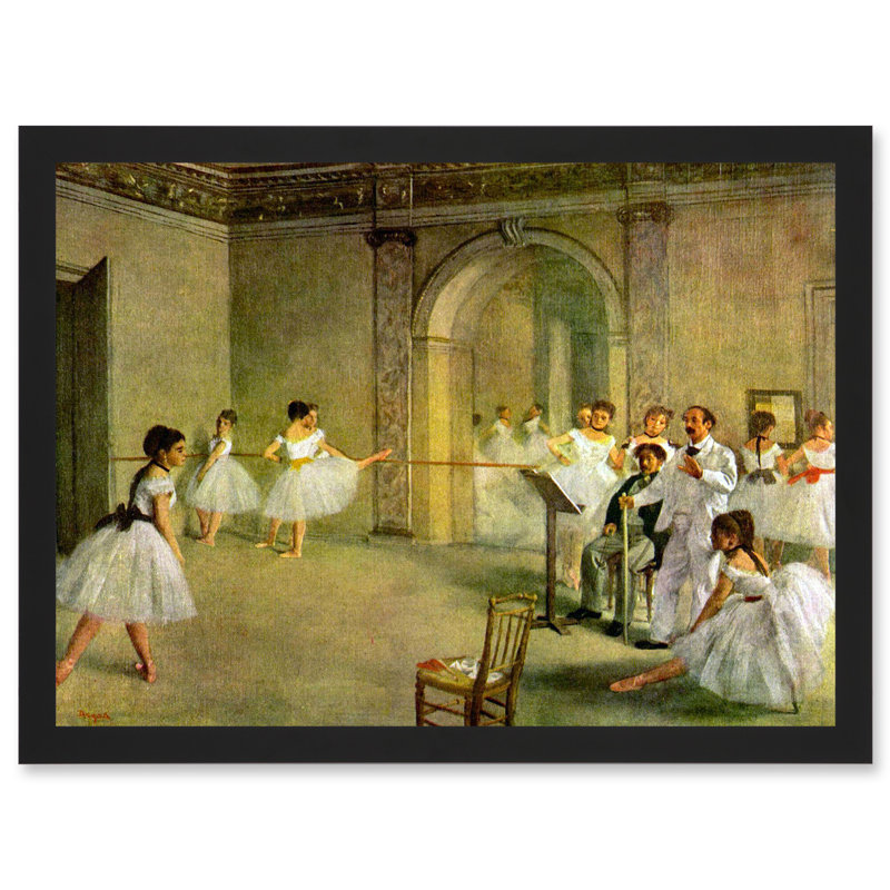 Hall Of The Opera Ballet In The Rue Peletier by Edgar Degas - Single Picture Frame Painting