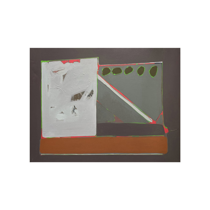 Maison de campagne - Art abstrait | Acrylique sur toile | Par Manjunath Honnapura