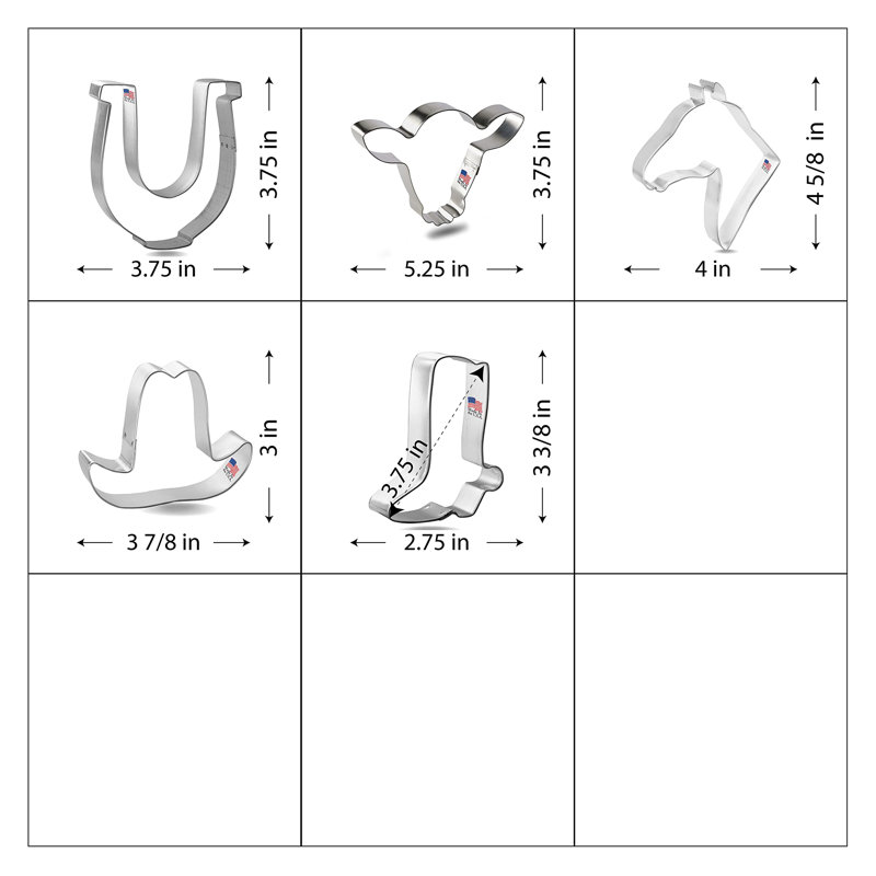 CookieCutter.com 5 -Piece Non-Stick Cookie Cutter