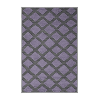 Tapis mauve lavable à la machine