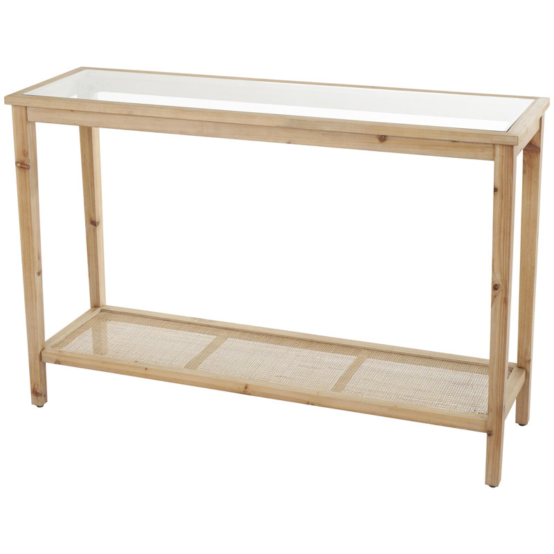 47.20'' Glass Top Console Table