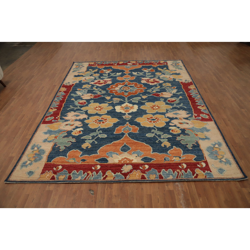 Vegetable Dye Oushak Large Area Rug 9x12