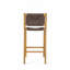 Tabouret de bar d'extérieur en bois d'acacia - Teck