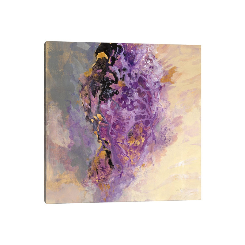 Amethyst 1 Piece Wall Art on Canvas, 45.72 cm H x 45.72 cm W x 1.91 cm D, Canvas