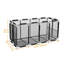 Housse de remplacement en filet pour chariot de rangement pour piscine Rolling Mesh-109512971-112386605