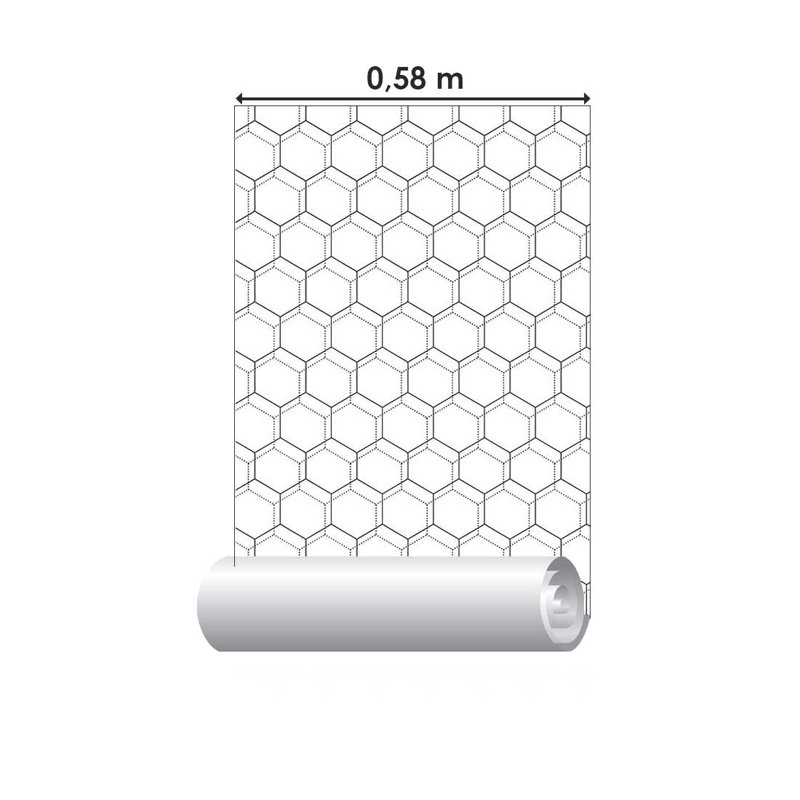 Rouleau de papier peint autocollant L 126 po x l 24 po Matis