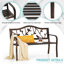 Landwehr Powder Coated Steel Park Bench