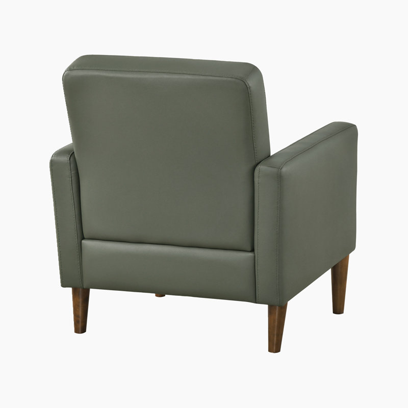 Chaise d'appoint 30,5 po Clayton, Cuir vert