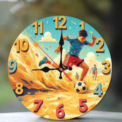 Horloge murale joueur de plage
