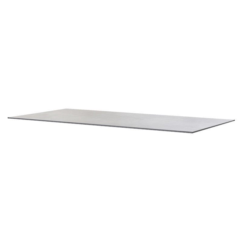 Drop Outdoor Dining Table, 39.4" W x 78.8" L x 29.2" H, Light Gray, Gray