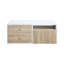 Table basse rectangulaire avec table coulissante