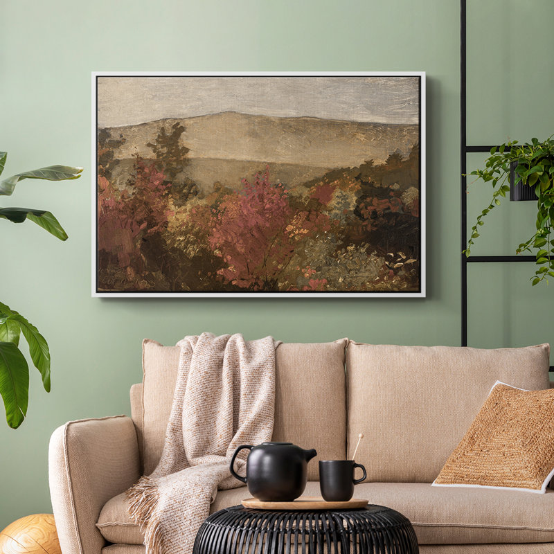 "Vintage Landscape - DCxx III" sur toile, H 27 po x l 41 po, Blanc