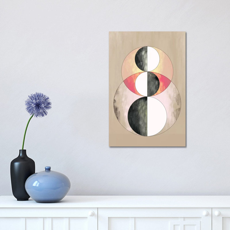 Modern Art - Geometric Prism (After Delaunay) - Wrapped Canvas Print, 30.48 cm H x 45.72 cm W
