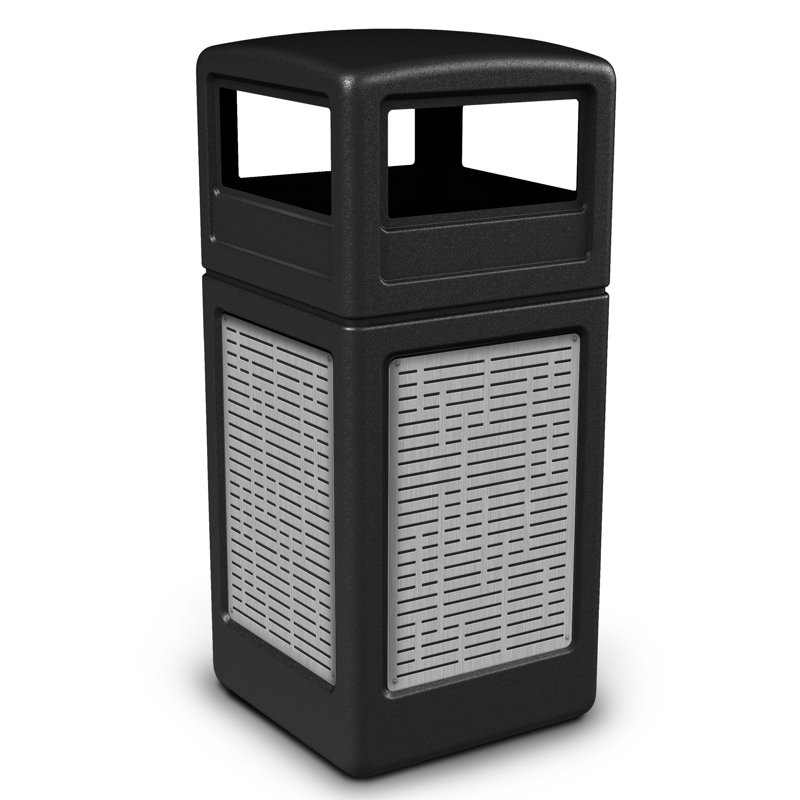 Poubelle 42 gallons precision series®, Noir