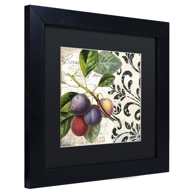 Jadaya «Les Fruits Jardin III», impression encadrée, H 11 po x l 14 po x P 0,5 po, Noir