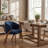 Upholstered Dining Chair with Wooden Legs-1130906502
