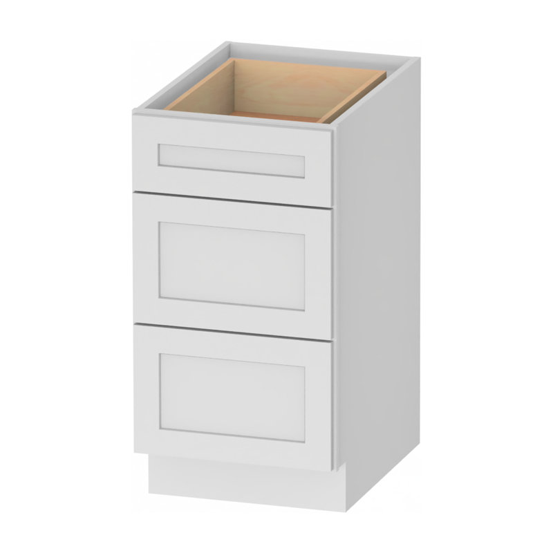 Armoire de base Kindwood Eco Shaker, 3 tiroirs, prête à assembler, 18"