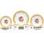 Service de table en porcelaine 16 pièces Bhavna, service pour 4