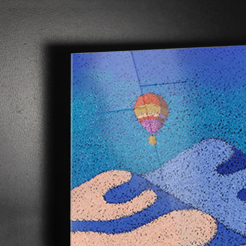 Spring Landscape 1 Piece Wall Art on Glass, 65cm H x 65cm W
