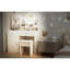 Meuble-lavabo blanc avec miroir et lumières