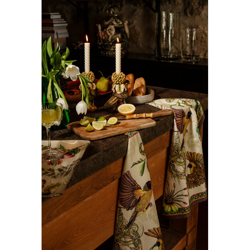 Thanda Nests Tea Towel - Stone