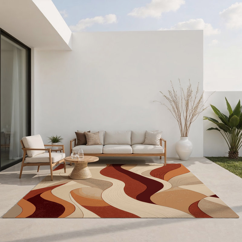 Ember Traces Indoor And Outdoor Area Rug, Rectangle 2' x 3'