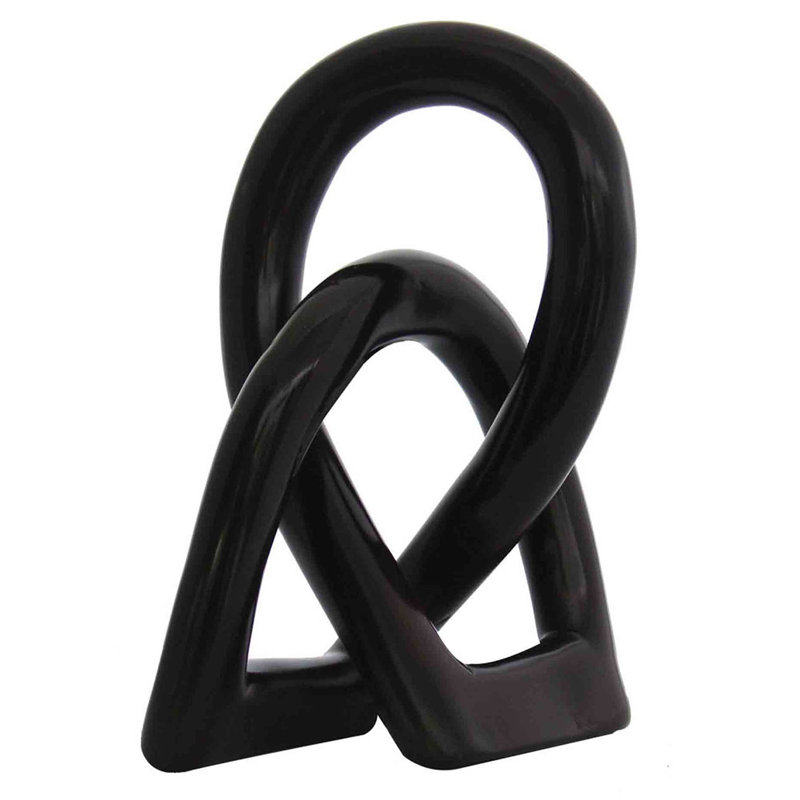 Menke Abstract Figurines & Sculptures, 8" H x 3" W x 3" D, Black