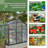 6X8 FT Greenhouse For Outdoors, Polycarbonate Greenhouse With Quick Setup Structure And Roof Vent, Aluminum Large Walk-In Greenhouse For Outside Garden Backyard-125096889-125096886