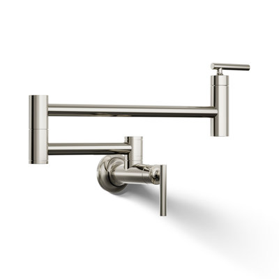 Wall-Mount Pot Filler Faucet, Swing Arm Kitchen Pot Filler Faucet