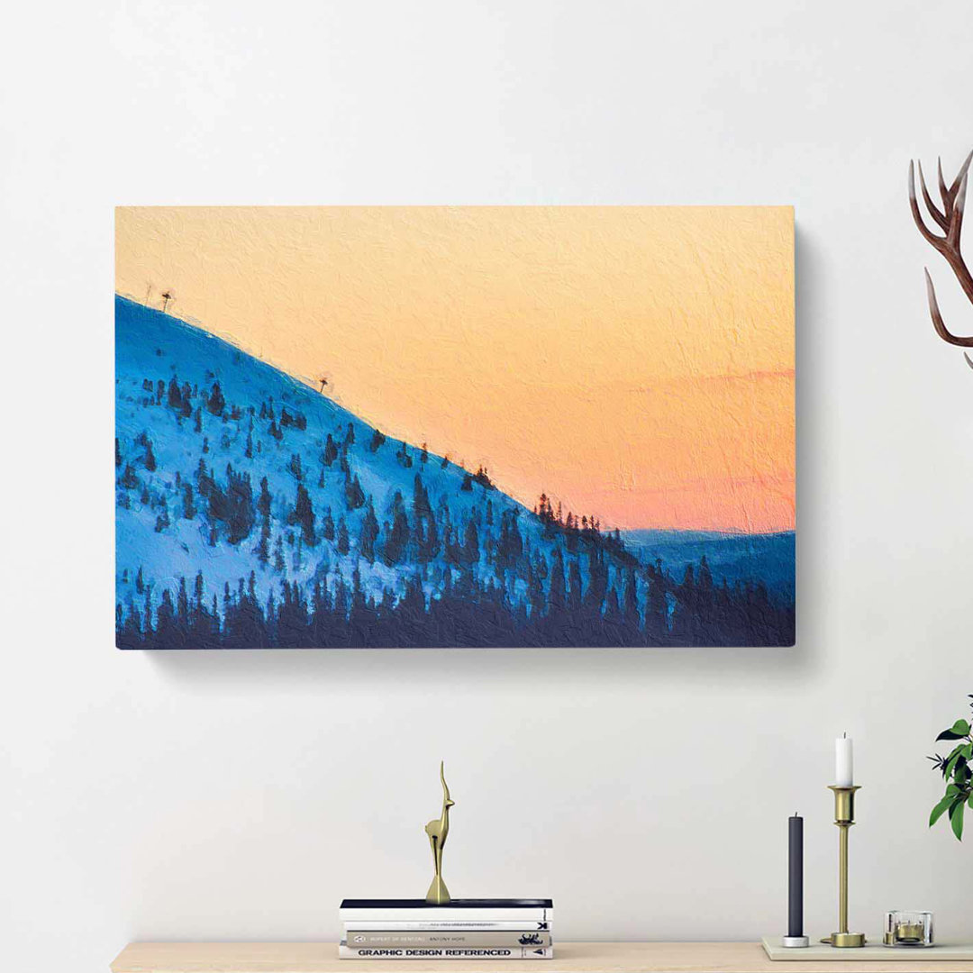 Hills of Trysil Norway - Wrapped Canvas