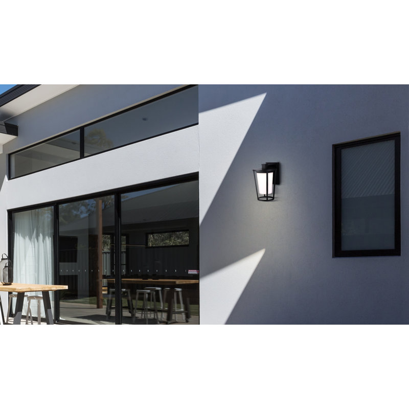 VERO. LOL674BK LED Integrated Outdoor Lantern Light, Black Finish