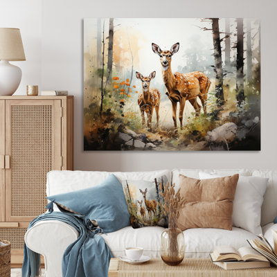 " Deers Whispering Woods II "