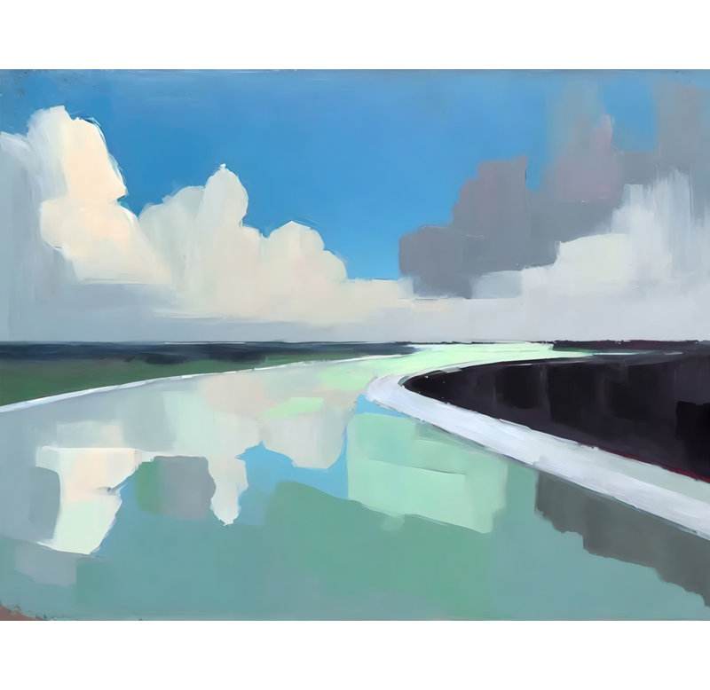 "Paysage 26" sur toile, H 15 po x l 18 po