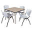 Plateau de table Kee Square, 4 chaises empilables-1034344217-1034344220-1034344218