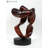 "Eternity" Hand-Carved Abstract Wood Sculpture, Modern Art Tabletop Decor