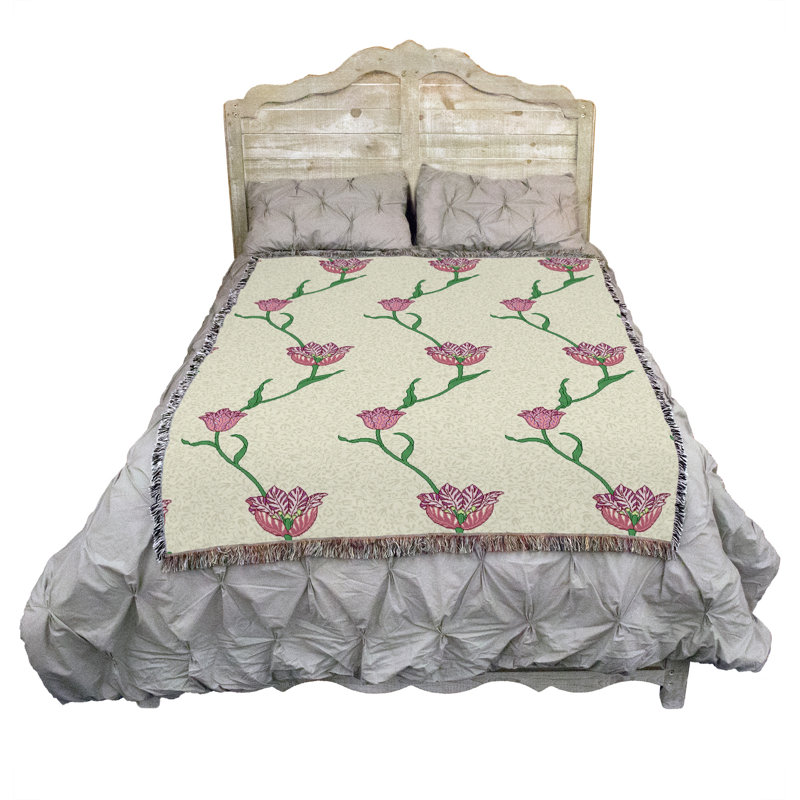 Couverture de jardin William Morris, L 72 po x L 54 po, Beige