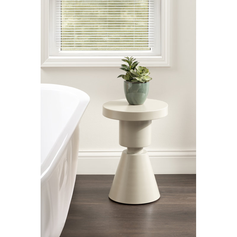 Table d'appoint ronde en métal Boswell
