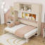 Lit escamotable double avec armoires de rangement