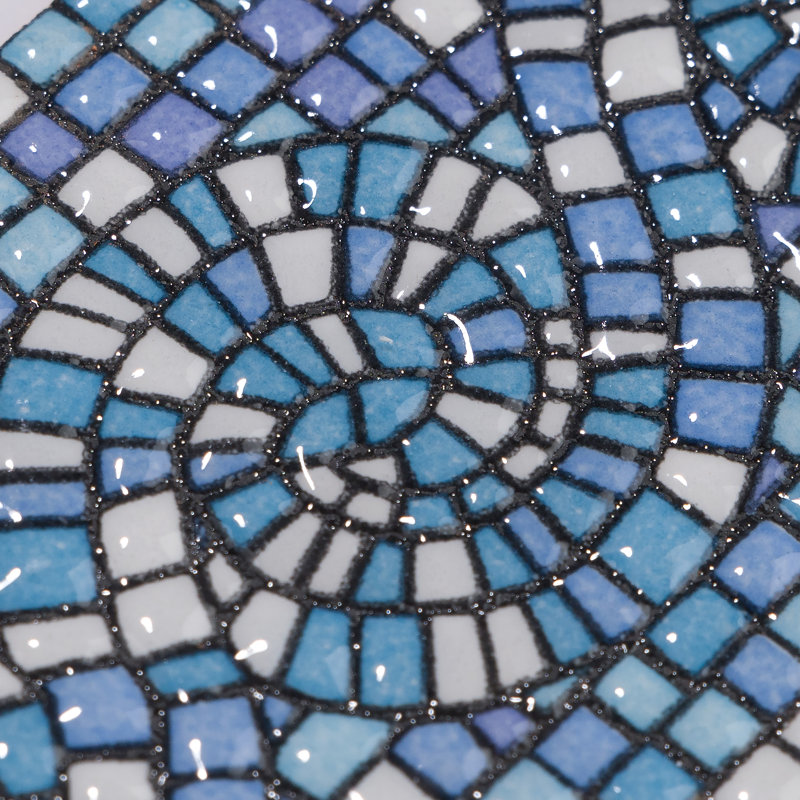 Captain Riptide 2" x 7-7/8" Blue Ceramic Specialty Trim in Blue/White