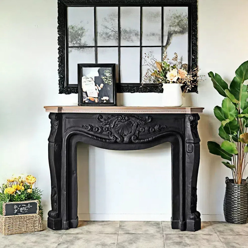 Console de style Wabi-Sabi, Noir, noir, noir, noir