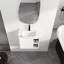 Meuble-lavabo mural 24 po avec lavabo en céramique blanche et porte à fermeture en douceur, emballage KD-133602213