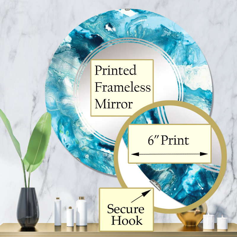 Miroir de salle de bain sans cadre, 32 po x 32 po