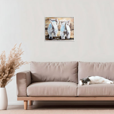 «Farewell White Puppies», estampe numérique de Mary Sparrow