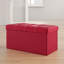 76cm Wide Faux Leather Tufted Rectangle Solid Colour Ottoman with Storage-39850456