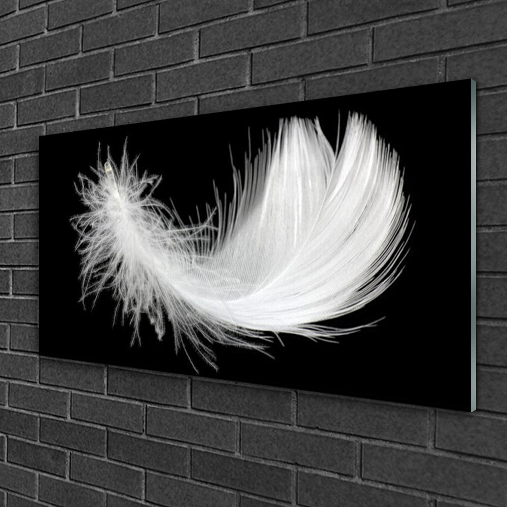 Glasbild Feather Art