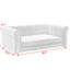 Grand lit confortable pour chien, surélevé et, de style moderne, gris foncé, - Housse de canapé gris, pour animaux de compagnie, - Mèche-871358576
