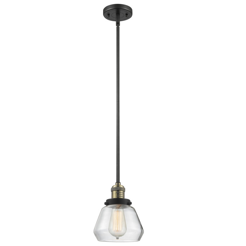 Chill 1 - Light Single Pendant, Oil Rubbed Bronze, Clear, 9" x 7" x 7"
